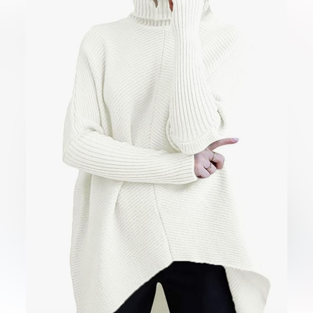 The Viral Amazon Oversized Turtleneck Batwing Sweater